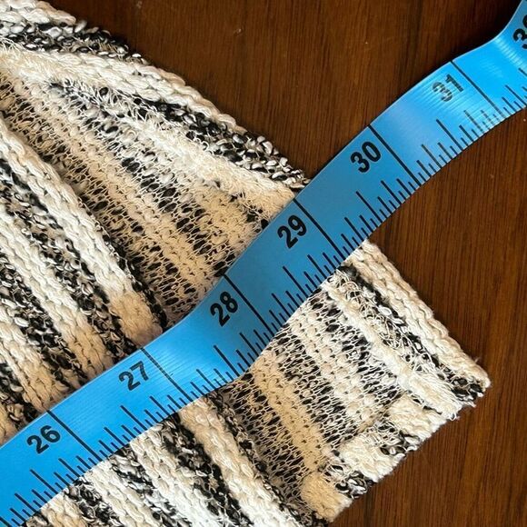 BCBG Generation women's open front cardigan sweater striped size small NWT black - Picture 5 of 6